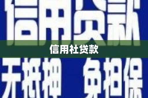 三江信用社贷款