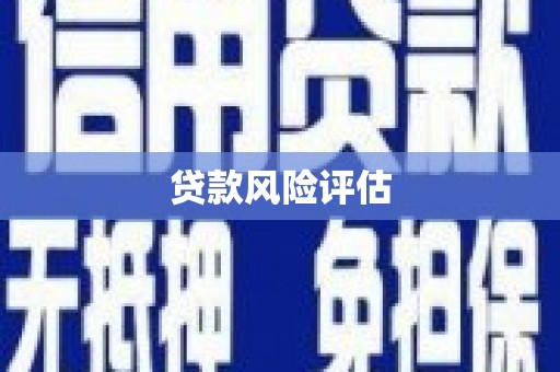 三江贷款风险评估