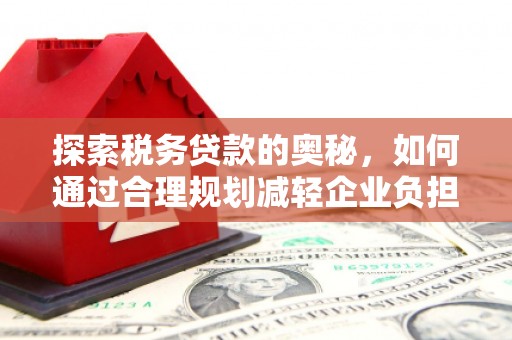 三江探索税务贷款的奥秘，如何通过合理规划减轻企业负担
