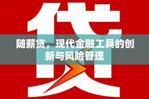 三江随薪贷，现代金融工具的创新与风险管理