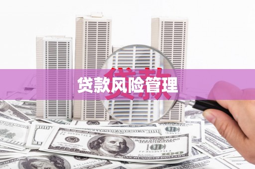 三江贷款风险管理