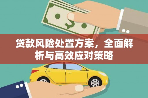 三江贷款风险处置方案，全面解析与高效应对策略