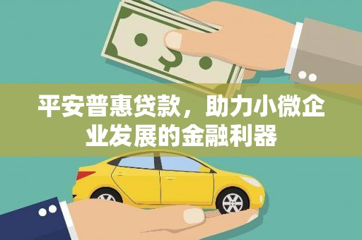 三江平安普惠贷款，助力小微企业发展的金融利器