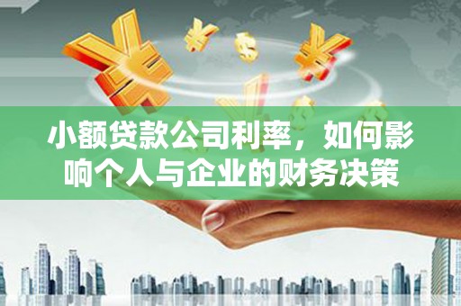 三江小额贷款公司利率，如何影响个人与企业的财务决策