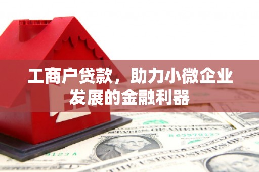 三江工商户贷款，助力小微企业发展的金融利器
