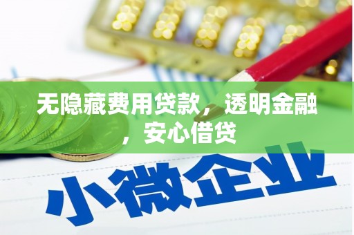 三江无隐藏费用贷款，透明金融，安心借贷