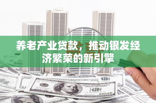 三江养老产业贷款，推动银发经济繁荣的新引擎