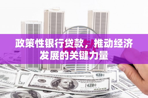 三江政策性银行贷款，推动经济发展的关键力量