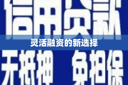 三江灵活融资的新选择