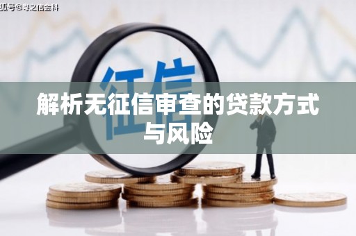 三江解析无征信审查的贷款方式与风险