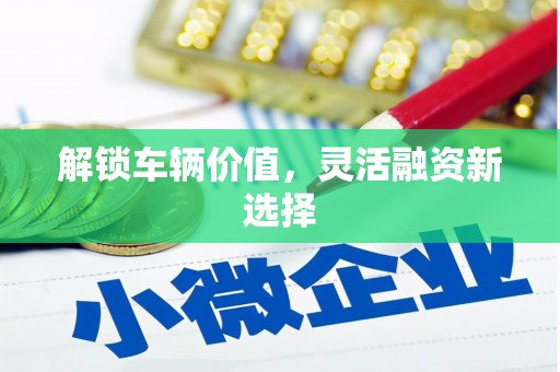 三江解锁车辆价值，灵活融资新选择